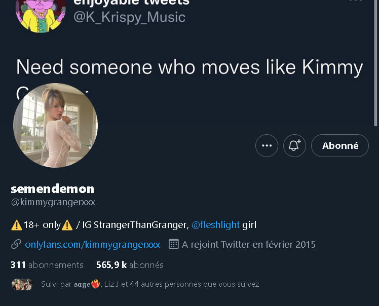 kimmy granger twitter